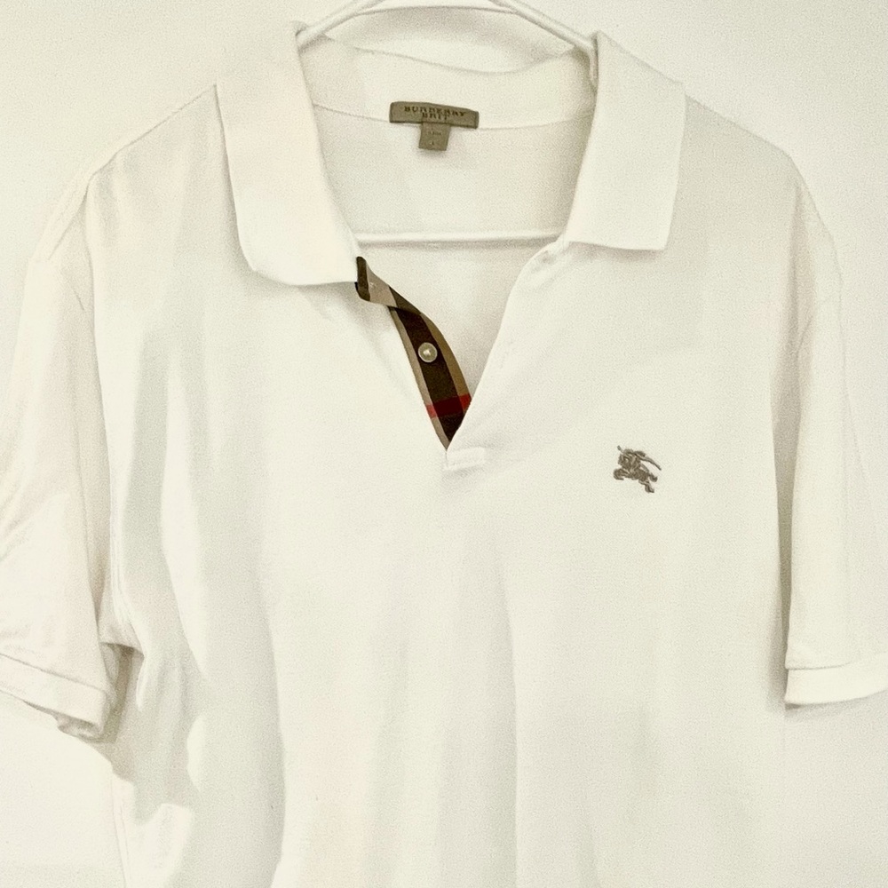 Burbery Britt white polo , L size